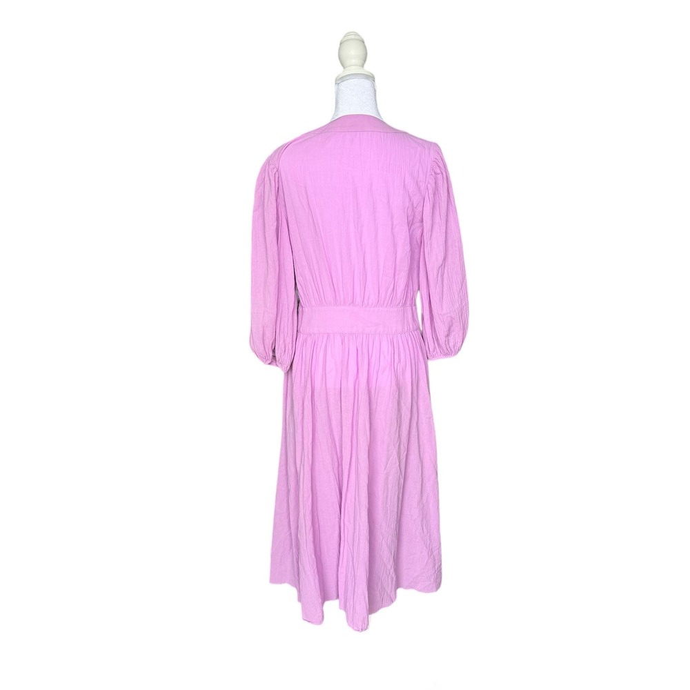Ciao Lucia Cala Wrap Midi Dress Lilac Size L - Picture 6 of 10